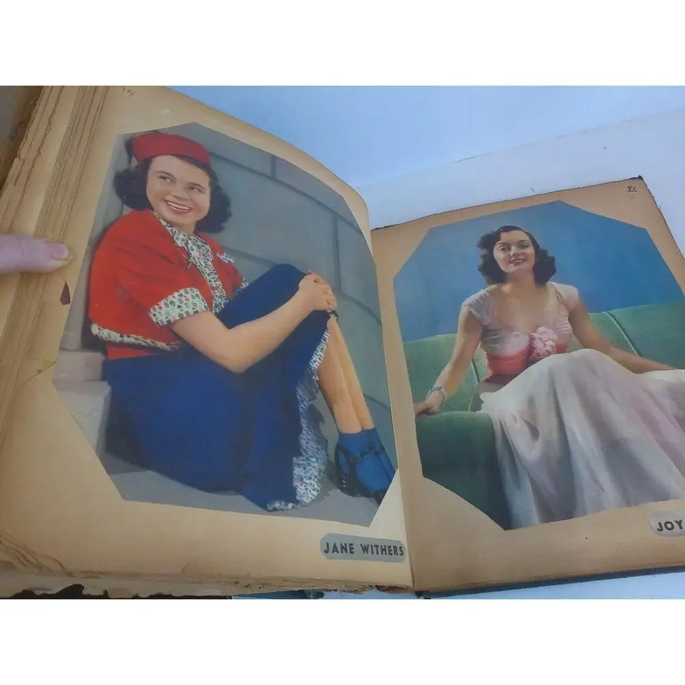 Vintage Screenstars 1930s Golden Age Hollywood Movie Star Scrapbook 110 pages